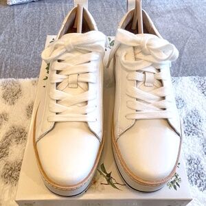 Chelsea & Violet Penny Leather Platform Lace-Up Sneakers